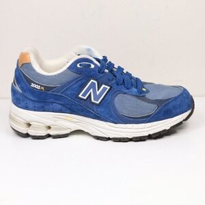 NEW‎ BALANCE 2002R Atlantic Blue Sepia Suede Denim Running Shoes Youth Mens Sz 4